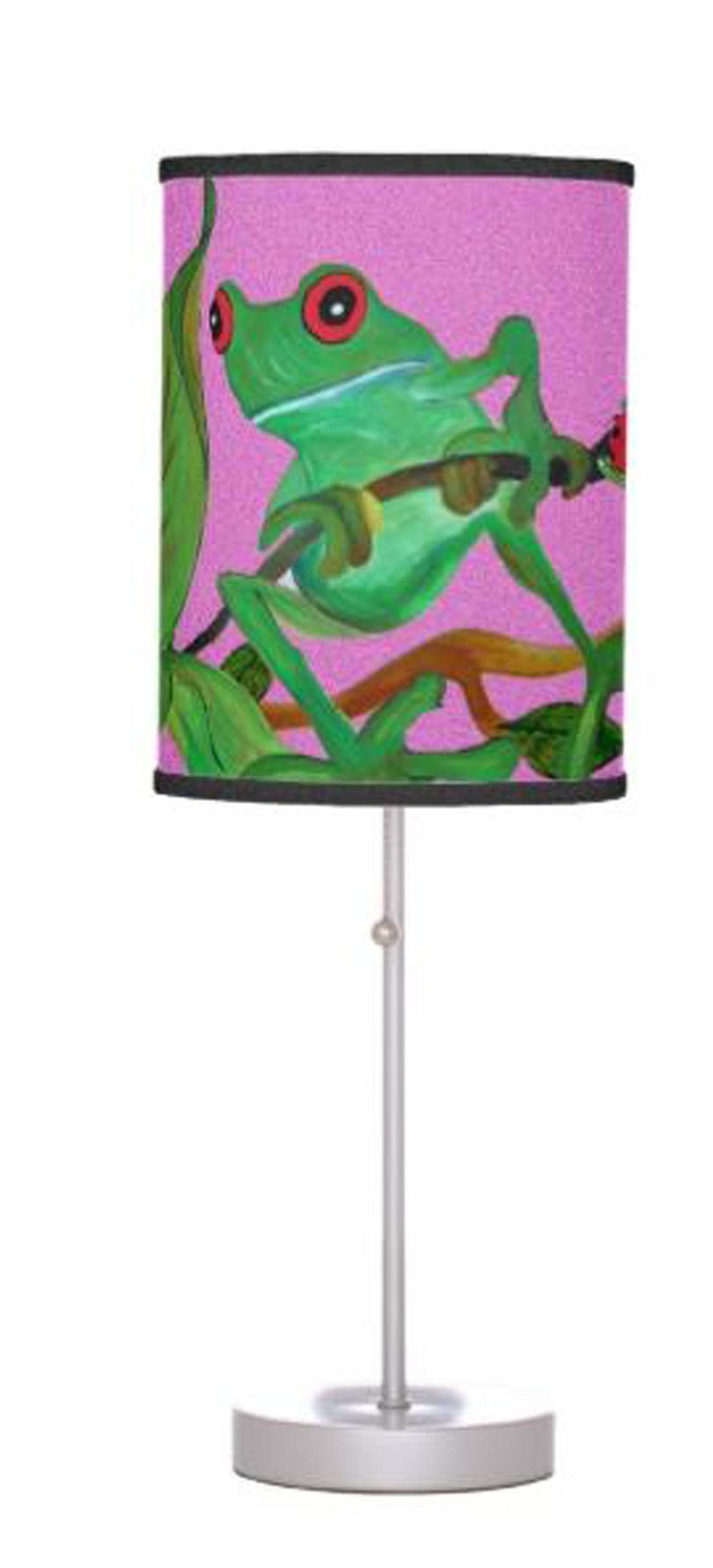 Frog Table Lamp From My Art. Choose From 2 Different Images. Etsy