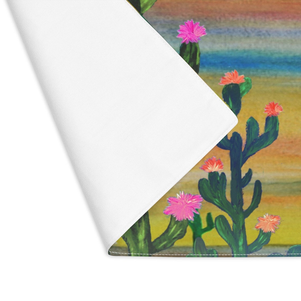 Cactus Flowers Desert Placemats With My Art. Etsy