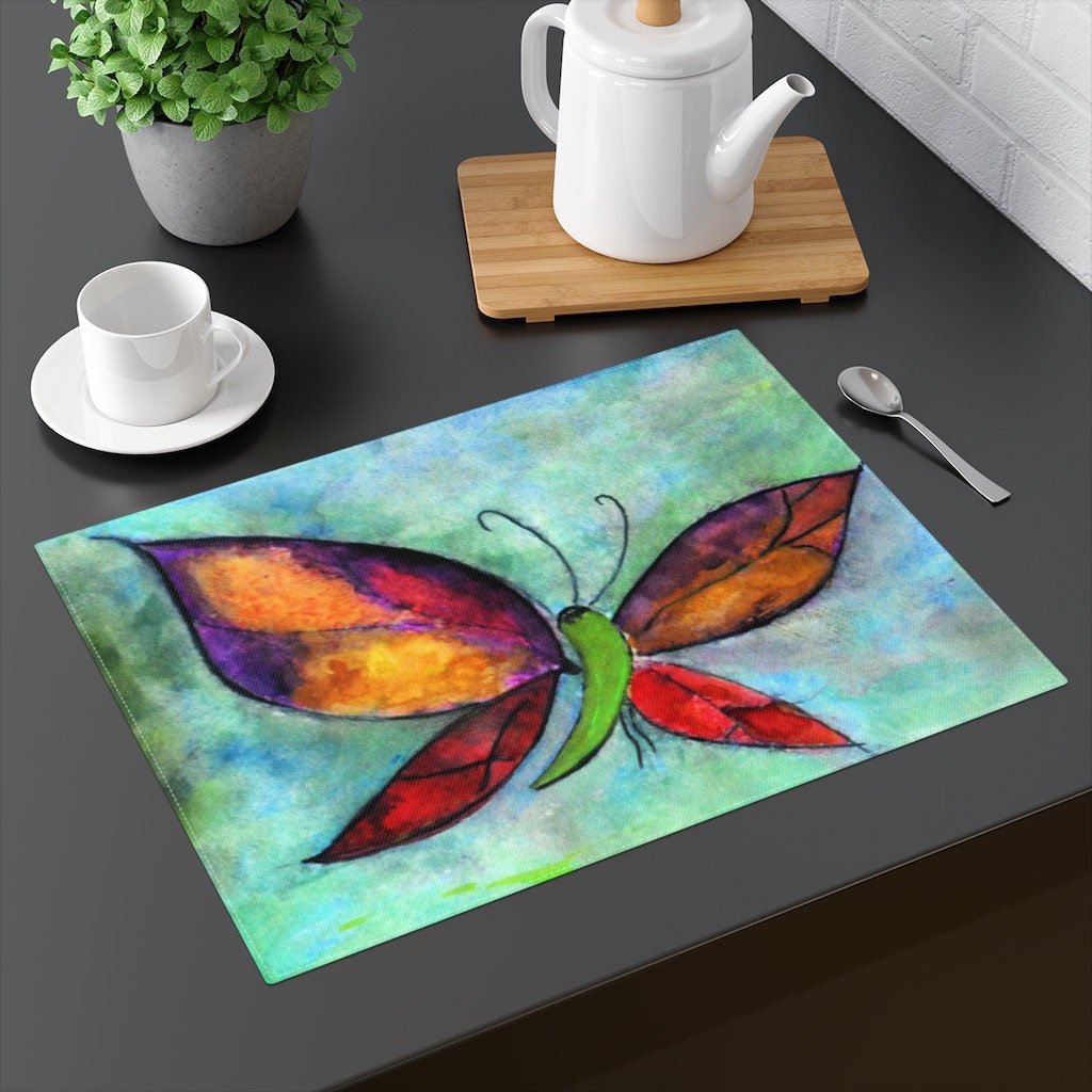 Butterfly Placemats with my art. Etsy