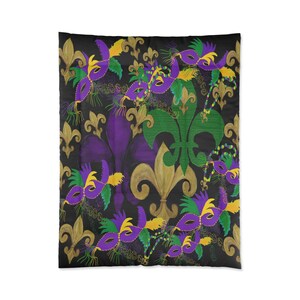 mardi gras comforter set
