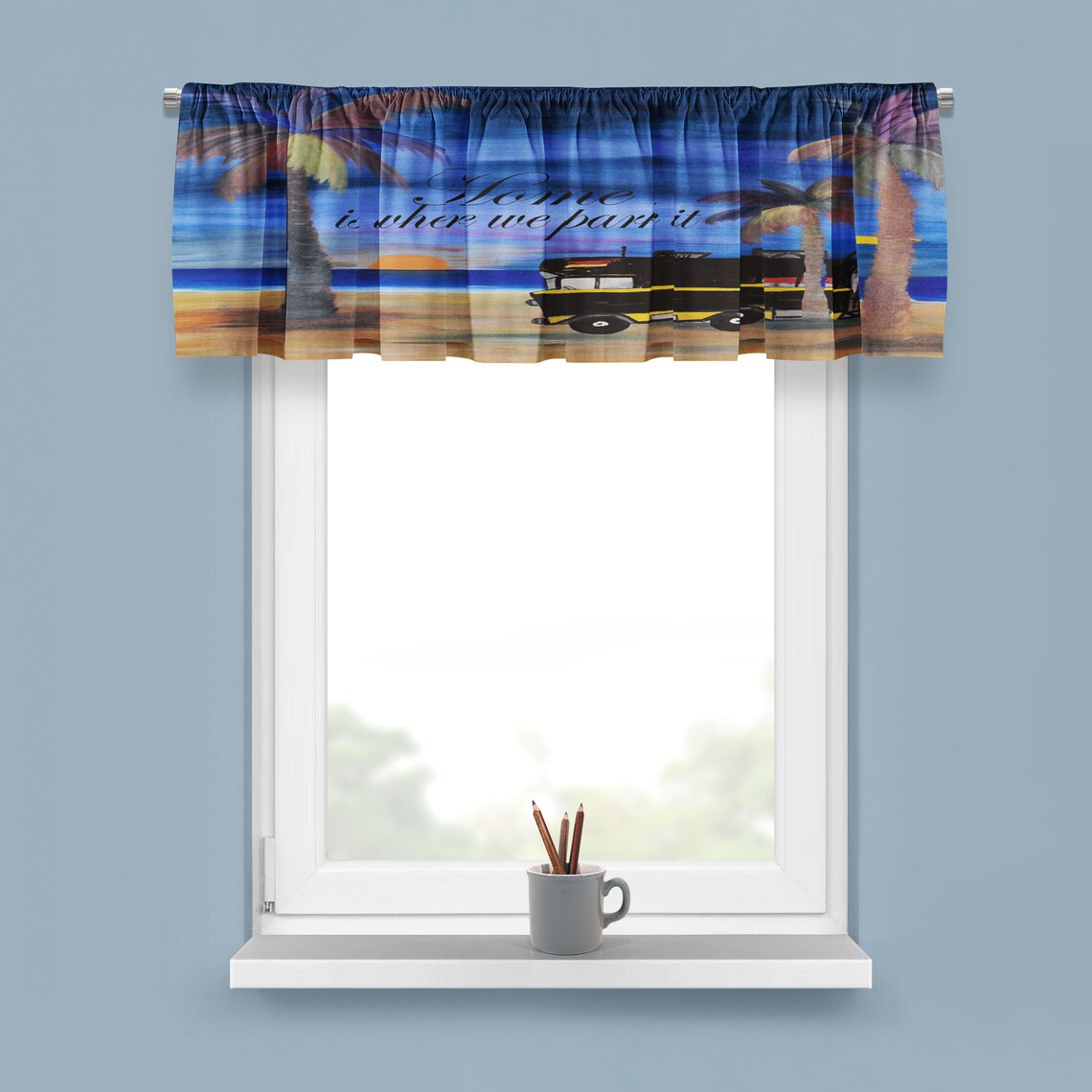 RV motorhome window valance from my art. Sizes 52 x Etsy
