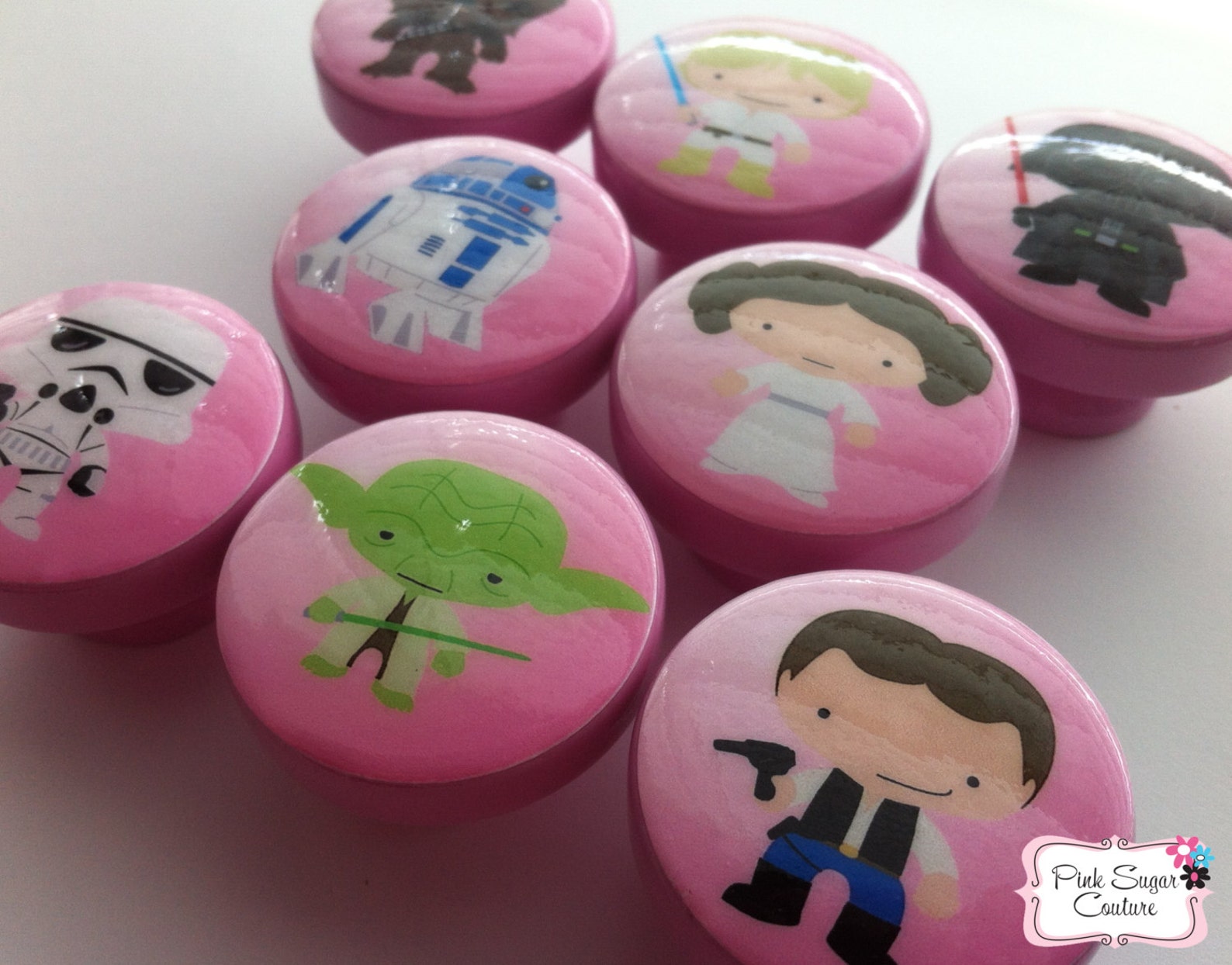 STAR WARS KNOBS for Girls Handmade Drawer Pull Kids Nursery Etsy