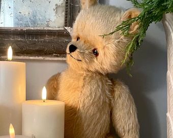 Oso de peluche antiguo de mohair de 1930: Hamish articulado