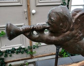Antique Weathervane 1800s cherub, double sided weathervane, guardian angel,putti,angel,