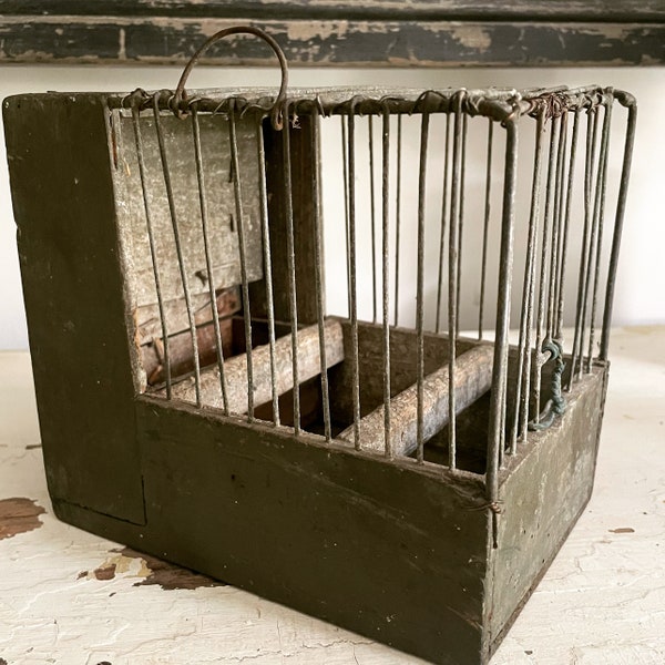 Antique Canary Cage, French Antique Cage.