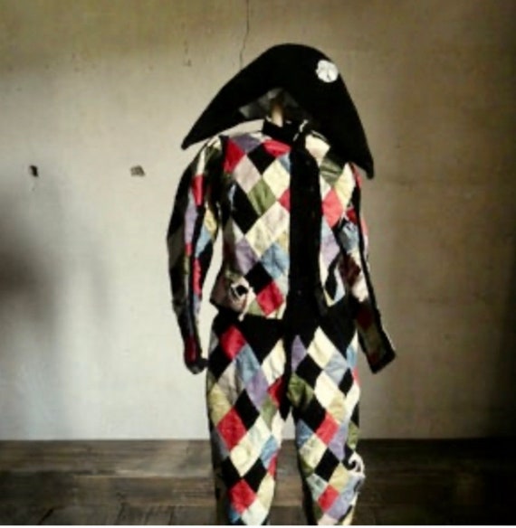 Antique French Harlequin Outfit, 1880