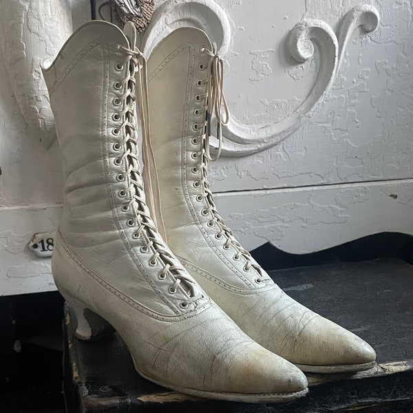 Zapatos victorianos, botas victorianas, DECORACIÓN SOLAMENTE Shabby, francés.