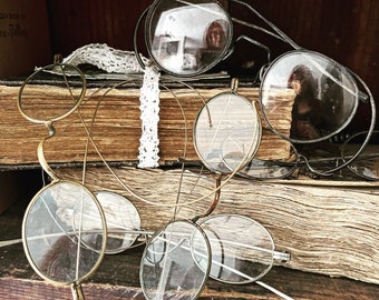 Antique Eye Glasses 5 pairs.