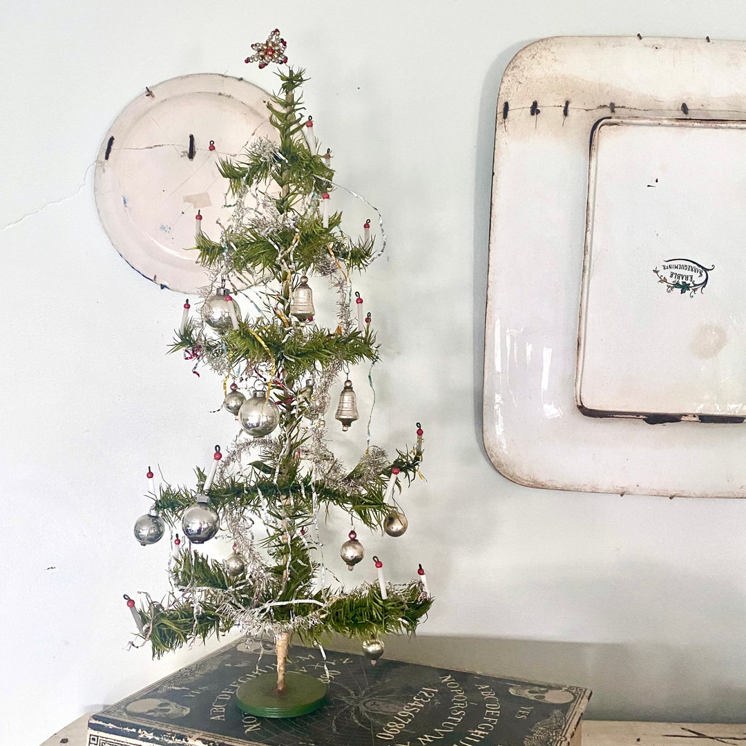 Antique Feather Tree Made in Austria Christmas Feather Tree Etsy