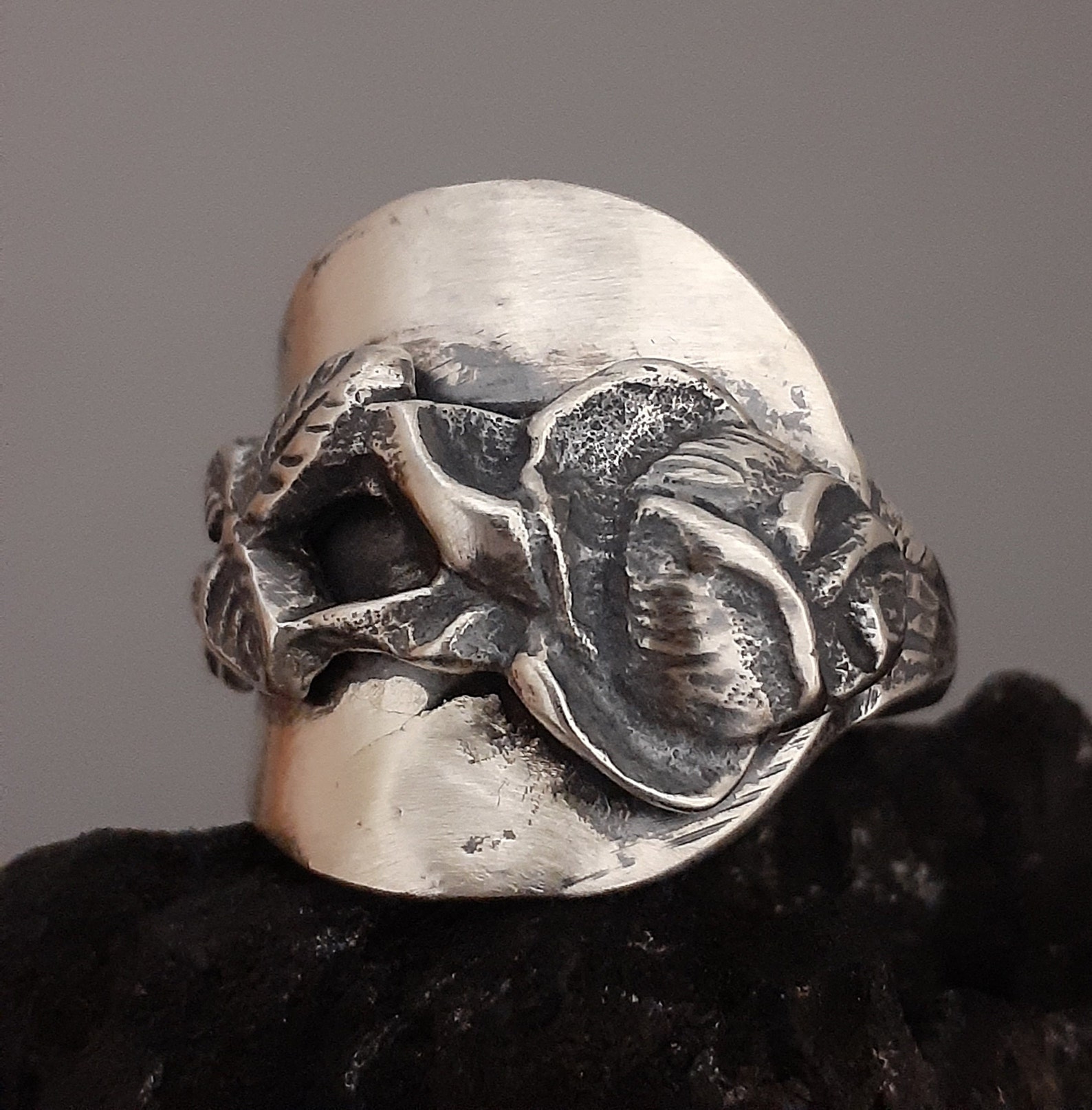 RING,ROSE BUD, Sterling Silver Spoon Rings, Statement Rings, Rose ...