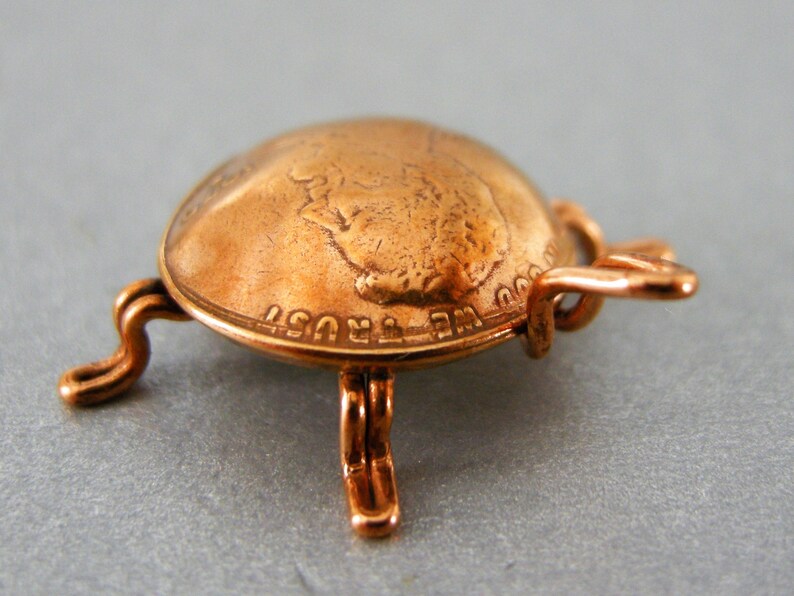 TURTLE, COPPER MINIATURE, Handmade, Copper Penny Turtle Sculpture, One ...