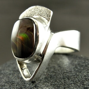 RING FIRE AGATE, Handmade Rings, Sterling Silver Rings, Cast Sterling Men&#39;s Rings, Designer Rings, Chalcedony Rings, Fire Agate Jewelry,