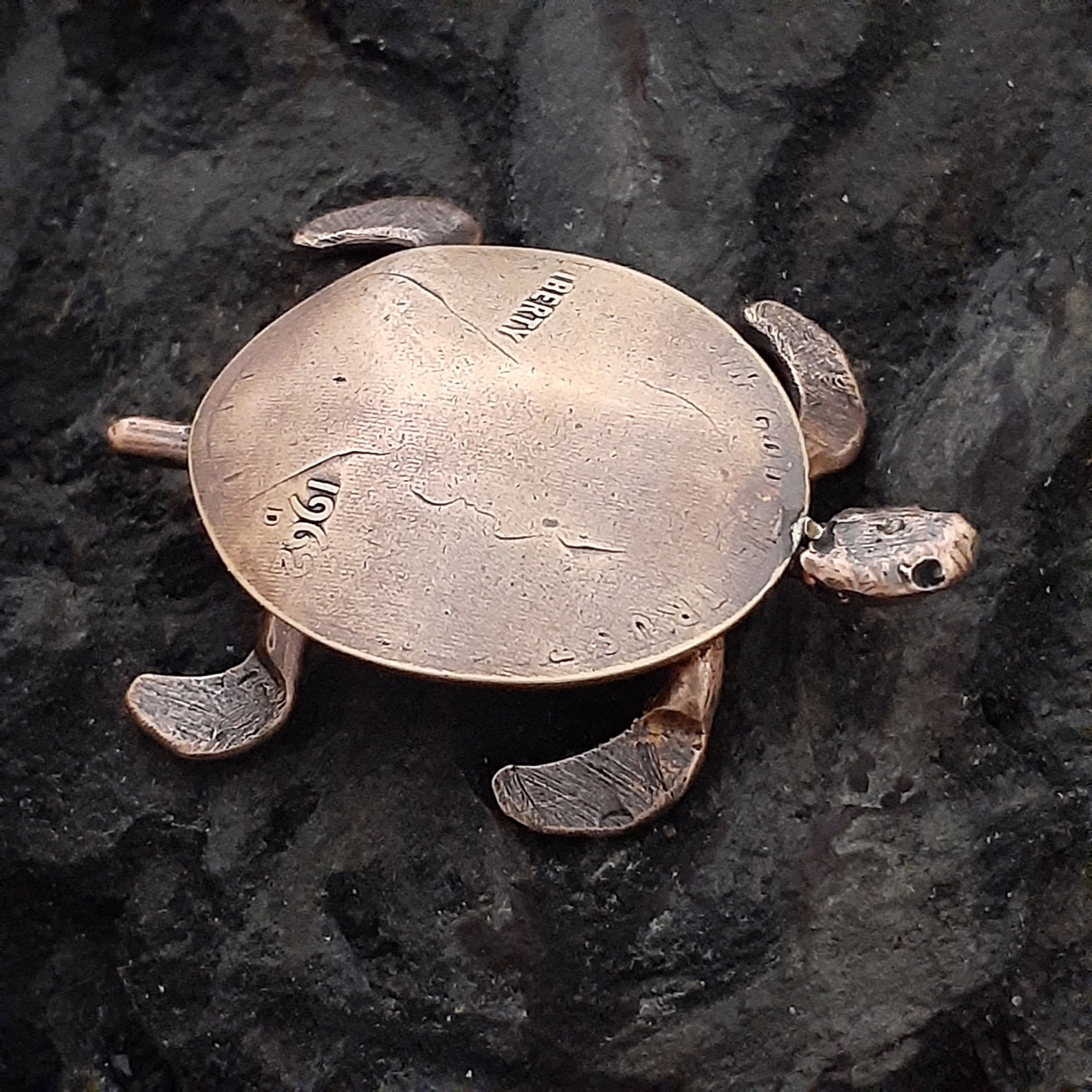 MINIATURE SEA TURTLE Handmade Copper Penny Sea Turtle Etsy