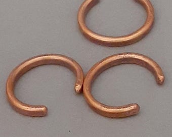 TOE RING COPPER, Handmade, Plan and Smooth Toe Ring. Body Jewelry, Adjustable Toe Ring  2 mm wide, Satin Finish Copper, Midi ring,