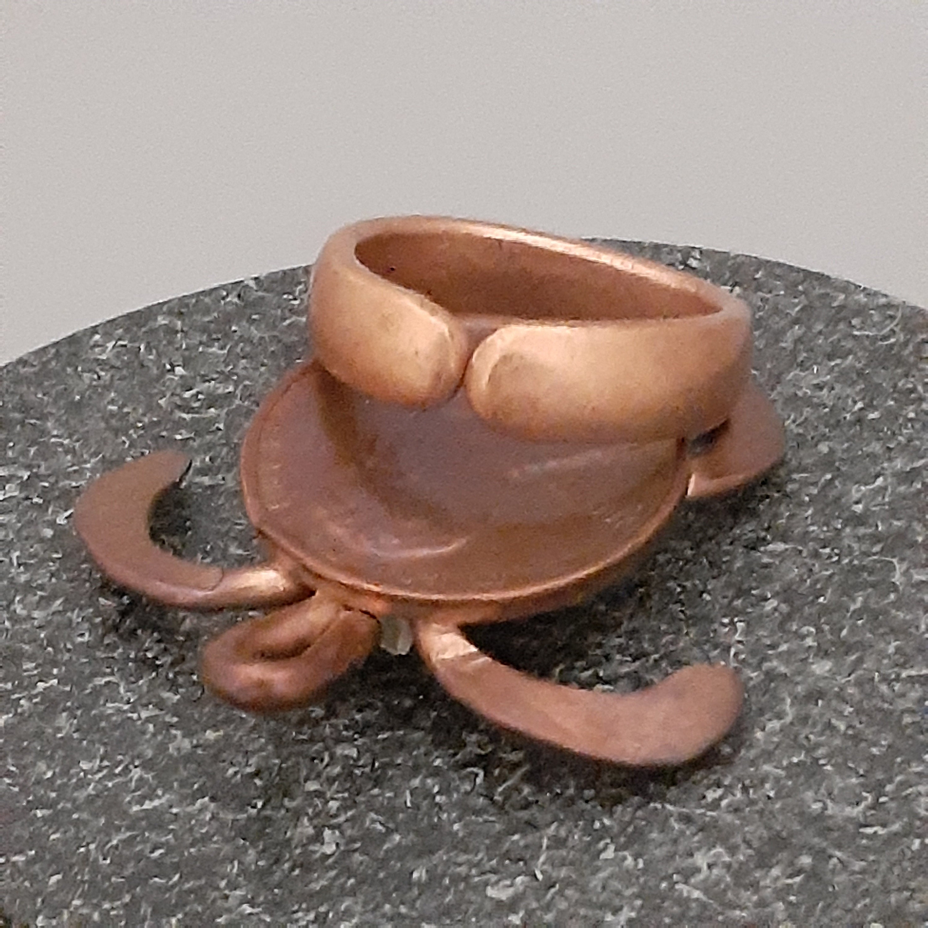 RING COPPER ,adjustable, Copper Ring, Copper Split, Copper Ring, 5 Mm ...