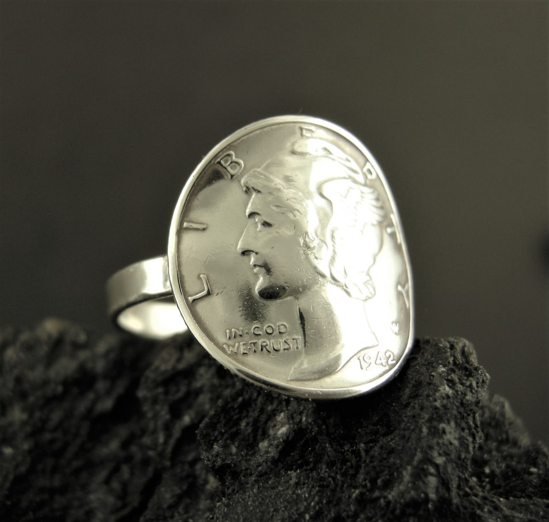 Mercury dime ring best sale