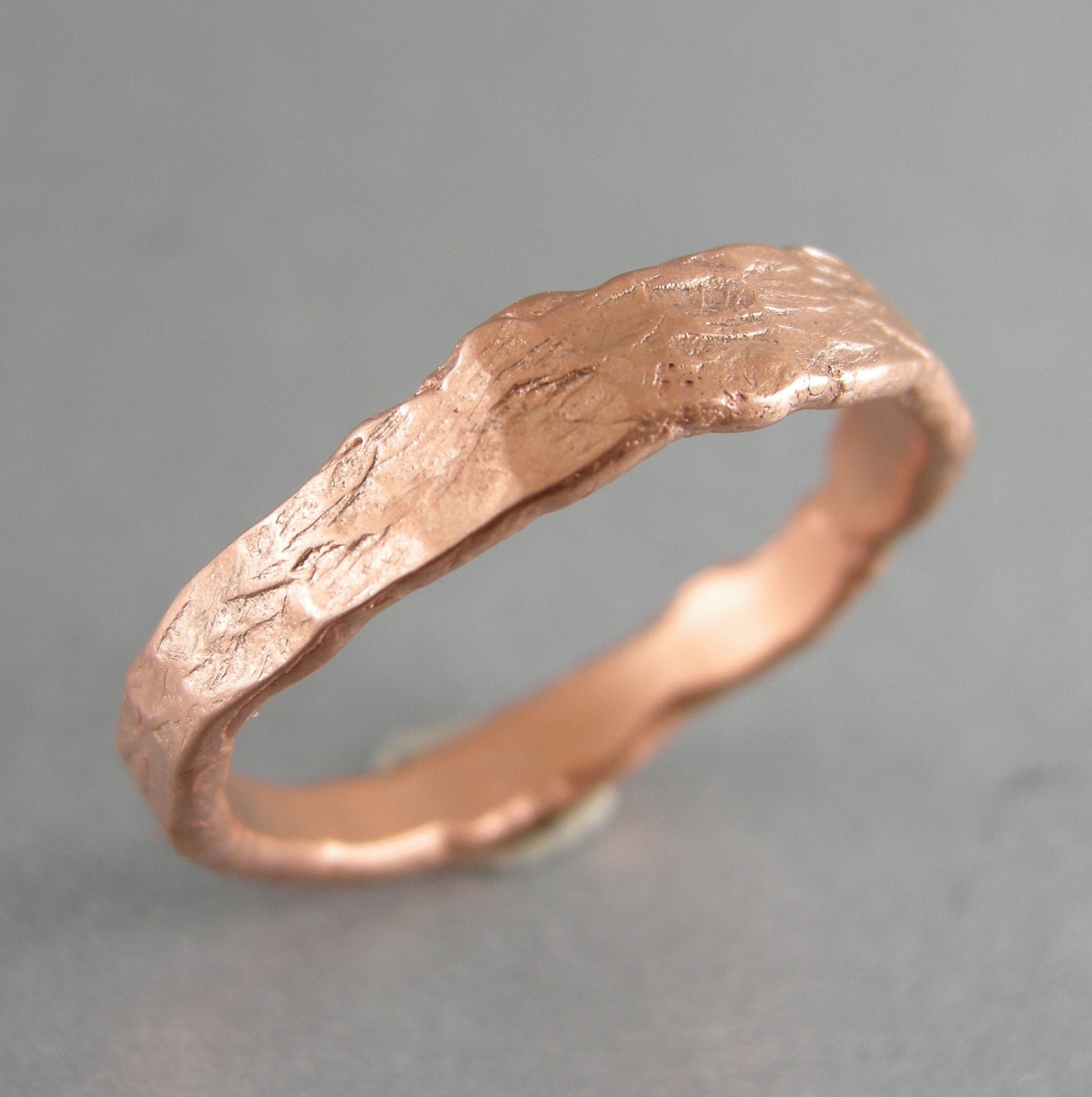 RING HAMMERED COPPER Handmade Copper Rings Copper Wedding Etsy
