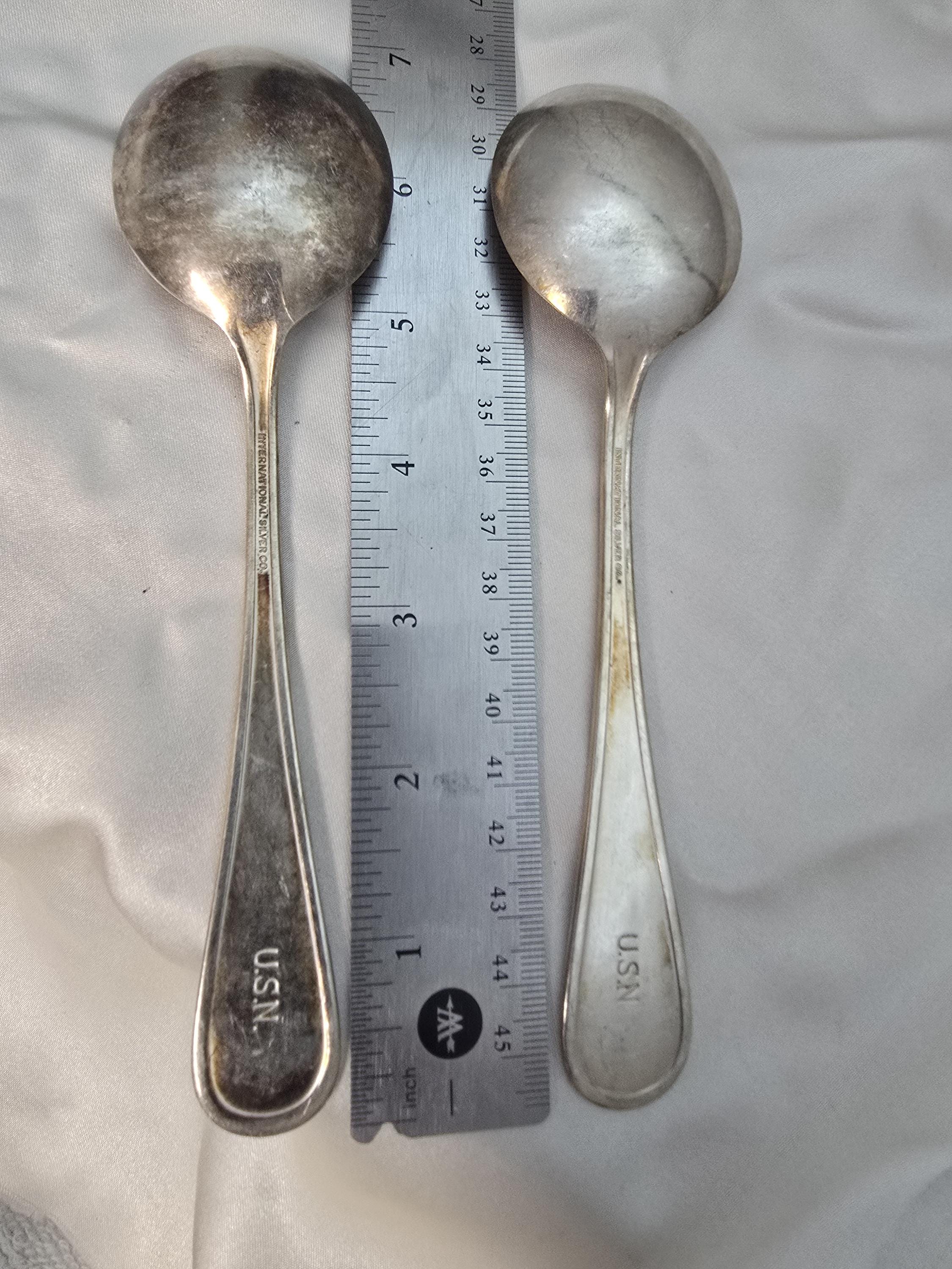 NAVY SPOON, United States Navy Silver Plate Spoon, Shipmates