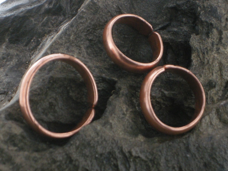 RING COPPER ,adjustable, Copper Ring, Copper Split, Copper Ring, 5 Mm ...