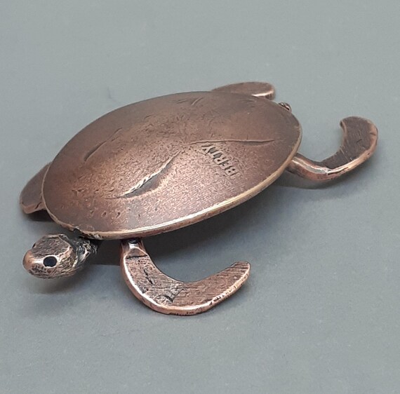 MINIATURE SEA TURTLE Handmade Copper Penny Sea Turtle Etsy
