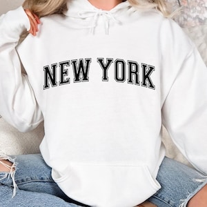 Unisex New York Couple Hoodie, Autumn New York Lover Cute Hoodie, New York Family Group Hoodie, Cute New York Hoodie, New York Lover Gift