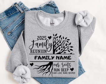 Family Reunion Tree 2025 Sweatshirt, Custom Family Reunion Sweatshirt, Tree of Life Sweatshirt, Custom Family Matching Sweater, Family Gift