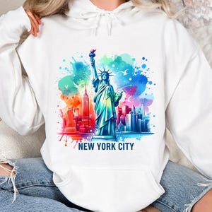 New York City Hoodie, Statue Of Liberty New York Hoodie, Unisex New York City Hoodie, America Hoodie, New York Lover Hoodie, NY Lover Gift