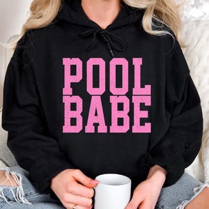Pool Babe Hoodie, Beach Life Hoodie, Summer Hoodie, Summer Vibes Hoodie, Unisex Trendy Summer Hoodie, Distressed Beach Hoodie, Gift For Her