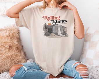 Rolling Stones Shirt, He is Risen Tee, Trendy Easter Clothing, Jesus Christ T-shirt, Gift For Christian, Faith-Based Shirt, Easter Gift
