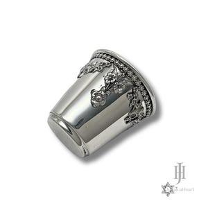 Kiddush Cup For Kids - Silver Shabbat Wine Goblet For Children - Handcrafted Judaica Art From Jerusalem - Perfect Gift For Passover