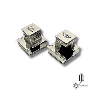 Silver Tefillin Boxes Rabbeinu Tam - 925 Handmade Tefillin Case - Perfect Gift For Bar Mitzvah - Handcrafted Judaica From Israel