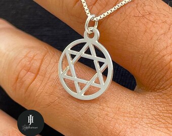 Collar con estrella judía • Estrella de David en plata de ley • Regalo hecho en Israel