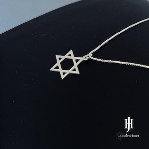 Sterling Silver Star Of David Necklace - Magen David Pendant - Handmade Jewish Jewelry - Perfect Gift For Bat Mitzvah