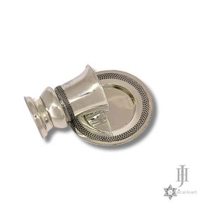 Sterling Silver Wine Goblet • Kiddush Cup From Israel • Modern Judaica Art For Home • Jewish Wedding Gift Idea