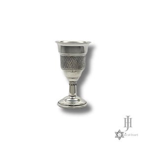 Silver Kids Kiddush Cup - Handmade Judaica For Boys And Girls - Jewish Art For Shabbat - Perfect Gift For Birthday
