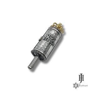 Handmade Sterling Silver Pitum Haketoret Scroll • Judaica Kabbalah Art
