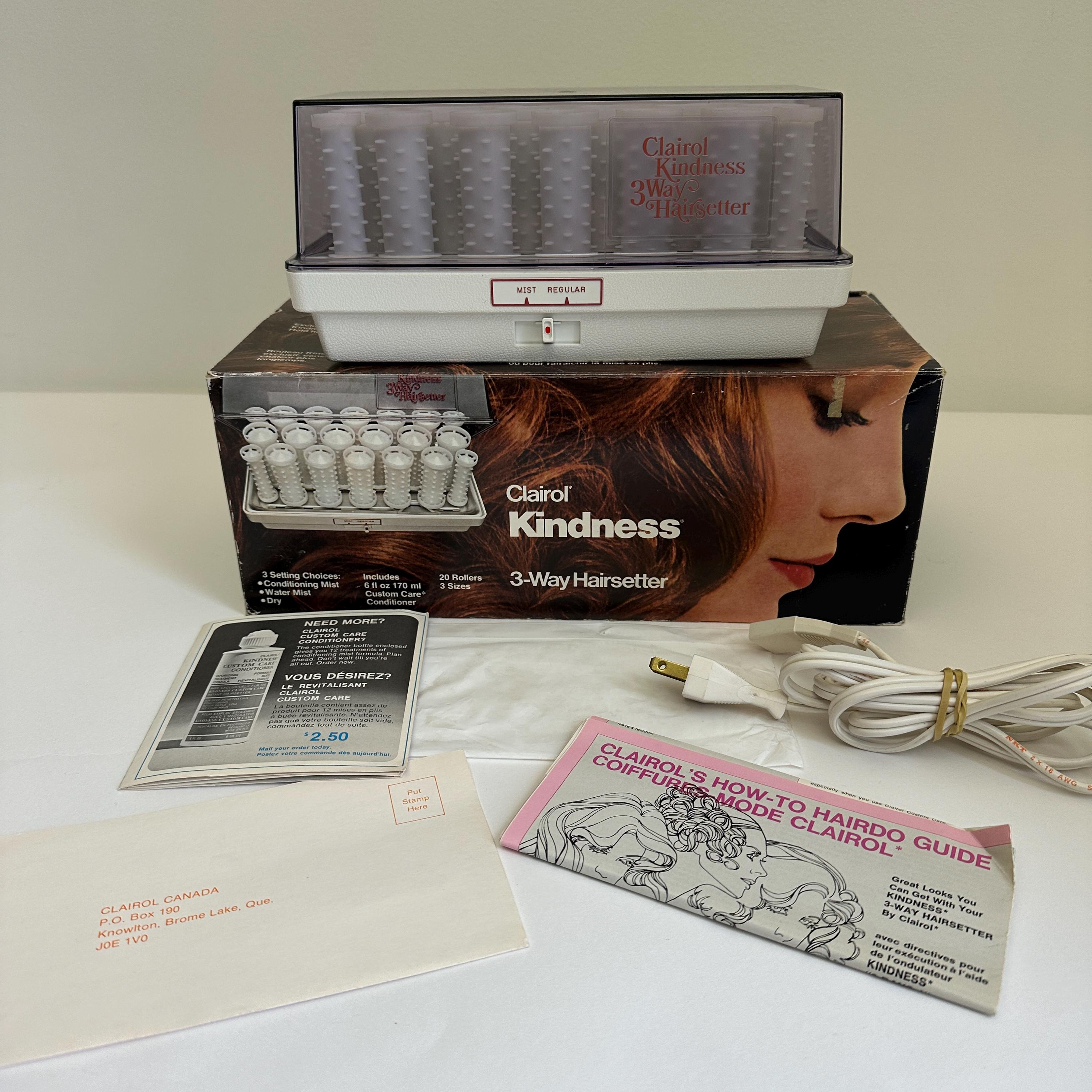 Vintage Clairol Kindness 3-way Hairsetter 1970s Hair Rollers