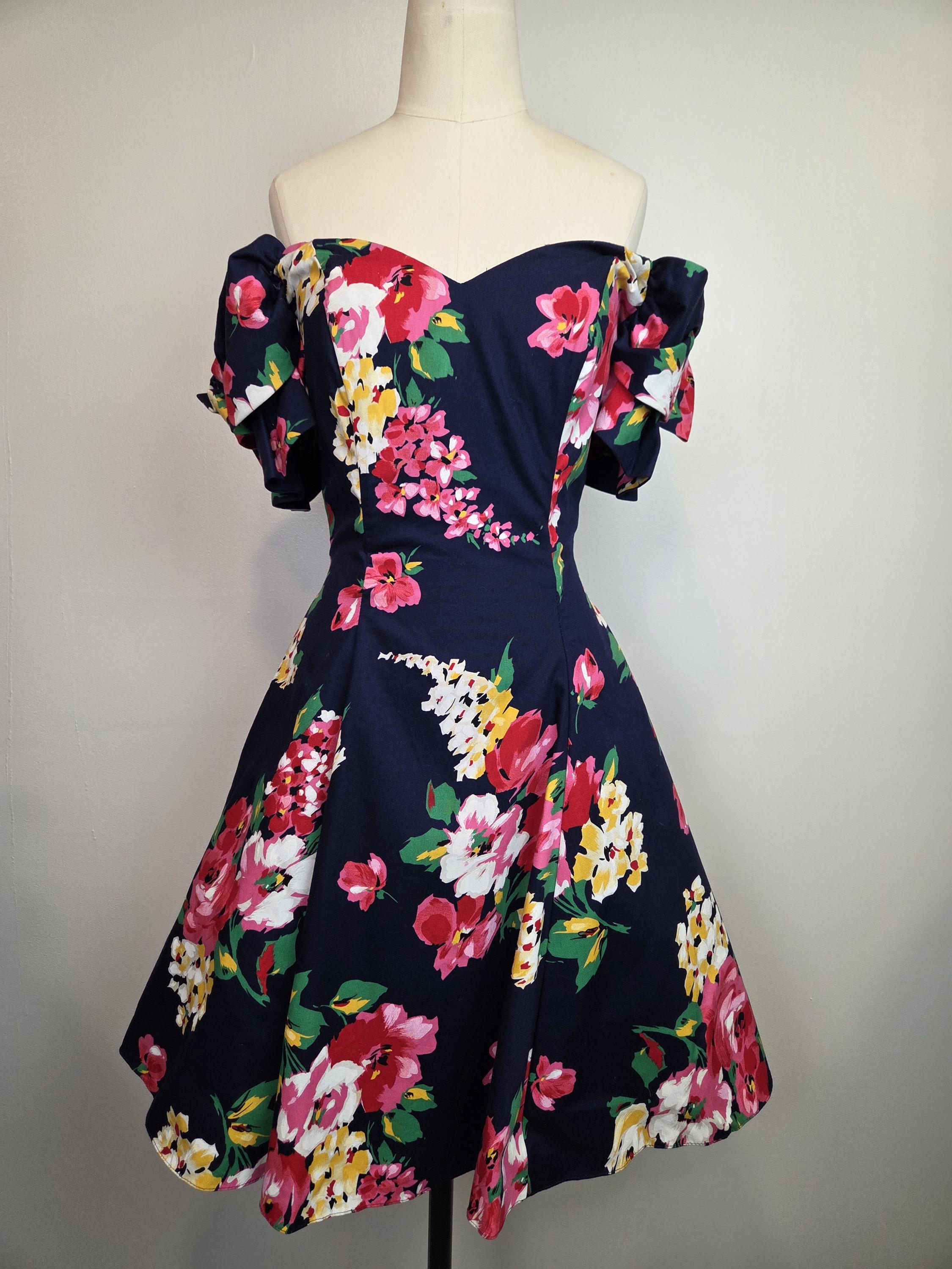 pink polka dot off the shoulder dress Endless Romance Off Shoulder Mini Dress