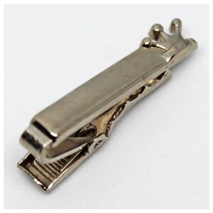 Vintage Silver Metal Crown Tie Clip | Groom Accessories | Wedding | Father&#39;s Day Gift | Tie Bars