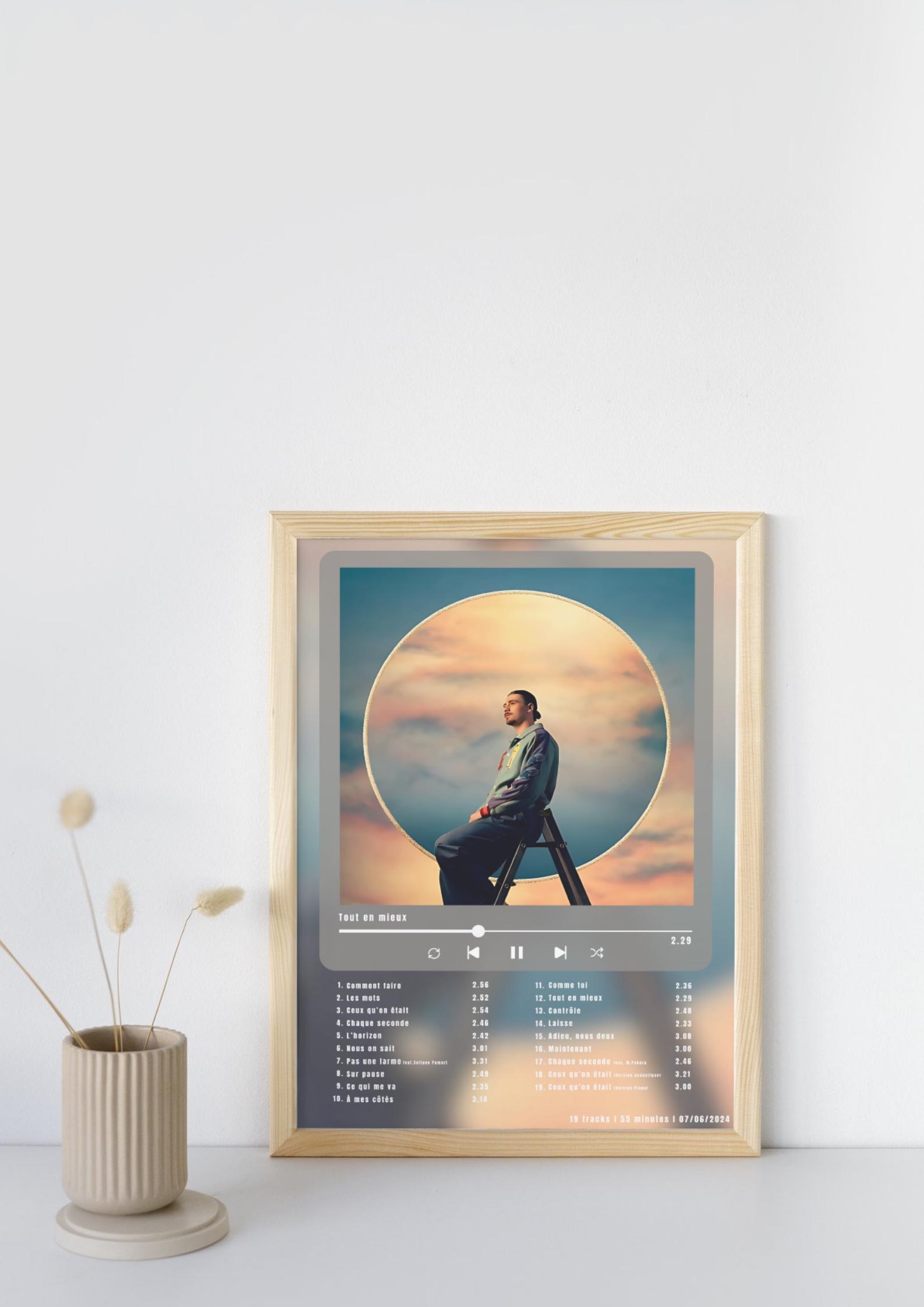GXAFHJ Exclusive Art Poster Sur Toile Portrait Esthétique Du Chanteur