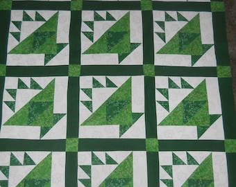 Flower Pot    -  quilt top     --new--     (36  x 48)