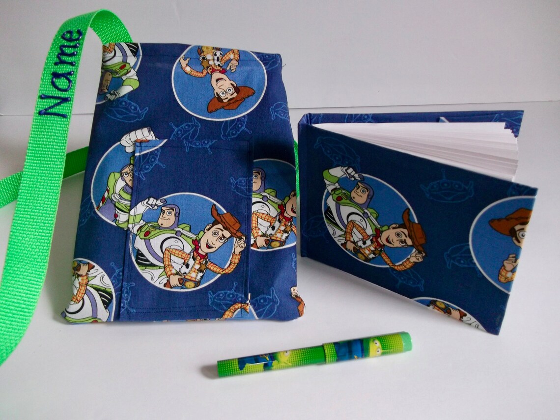 Disney Toy STORY Buzz Woody Autograph Book Bag With Book Bag Etsy