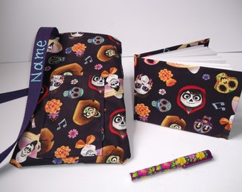 Disney Coco autograph book bag with book, bag and pen Personalized for FREE adjustable strap for Disney pin collection