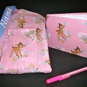 Disney Bambi autograph book bag with book, bag and pen and autograph book PERSONALIZED for FREE Adjustable strap image 1