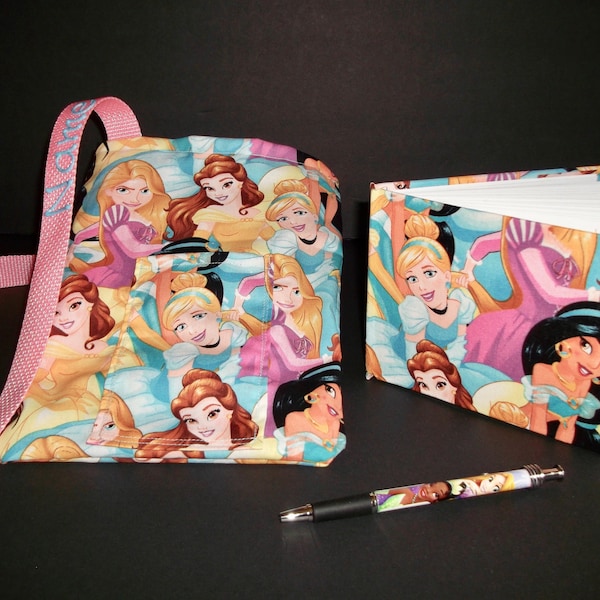 Disney Princess  autograph book bag with book and pen PERSONALIZED for FREE adjustable strap