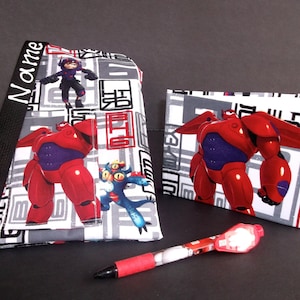 Disney Big Hero 6 Baymax autograph book bag with book, bag and pen Personalized for FREE adjustable strap