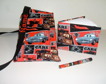 Disney Pixar Cars autograph book bag with book, bag and pen and autograph book PERSONALIZED for FREE Adjustable strap