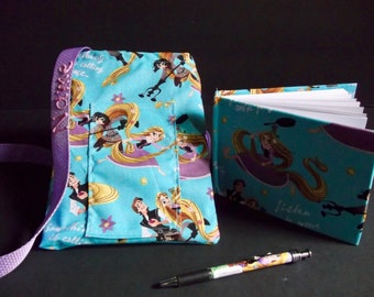 Disney Rapunzel Tangled autograph book bag with book and pen PERSONALIZED for FREE adjustable strap