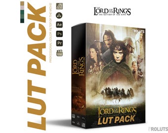 Paquete LUT de El Señor de los Anillos: gradación de color cinematográfica para fantasía, aventuras épicas y mundos míticos