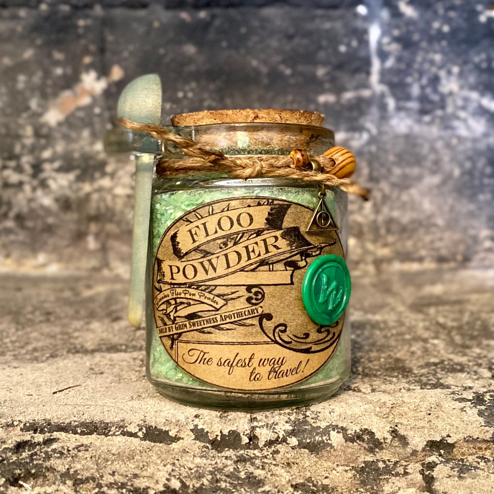 Floo Powder A Magic Powder Apothecary Jar Mantle Decoration Etsy